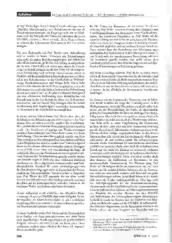 Vorschauseite 2: Fachtagung »Inklusion und Sozialraum - Behindertenrecht und Behindertenpolitik in der Kommune«