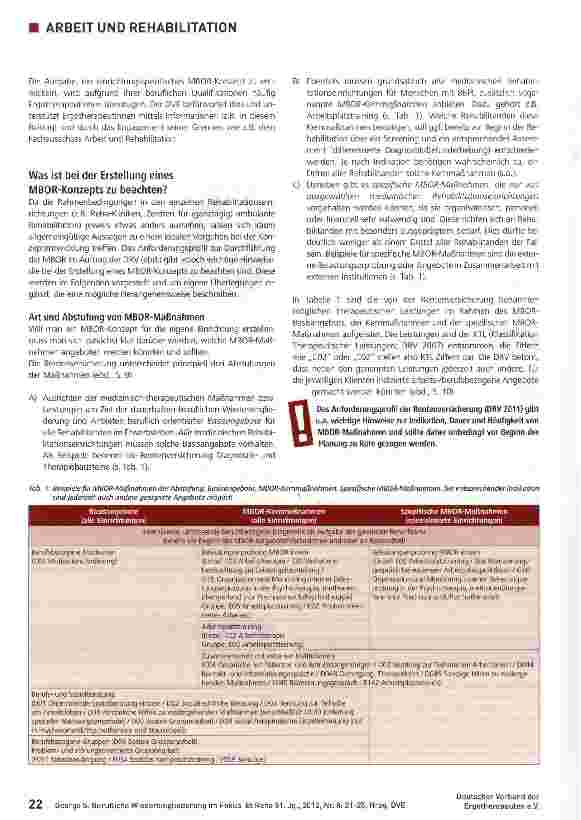 Vorschauseite 2: Berufliche Wiedereingliederung im Fokus