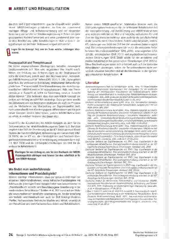 Vorschauseite 4: Berufliche Wiedereingliederung im Fokus