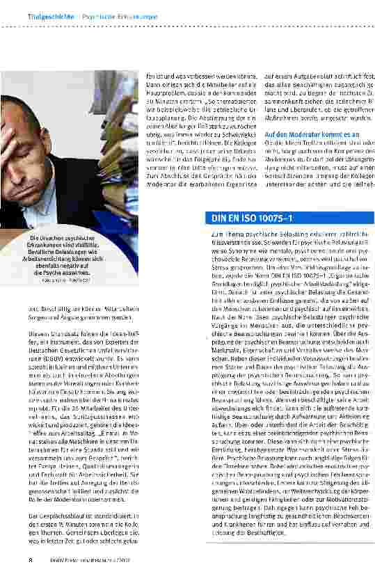 Vorschauseite 3: Psychische Belastungen und BeanspruchungenKommunikation schafft Abhilfe