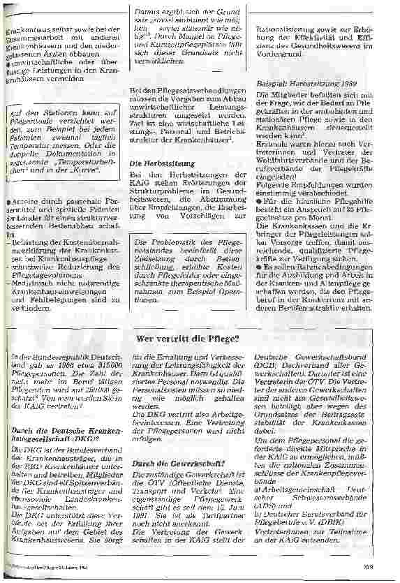 Vorschauseite 3: Die Pflege und die konzertierte Aktion im Gesundheitswesen (1)