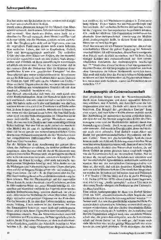 Vorschauseite 2: Die wissenschaftlichen und weltanschaulichen Grundlagen der anthroposophisch orientierten Medizin