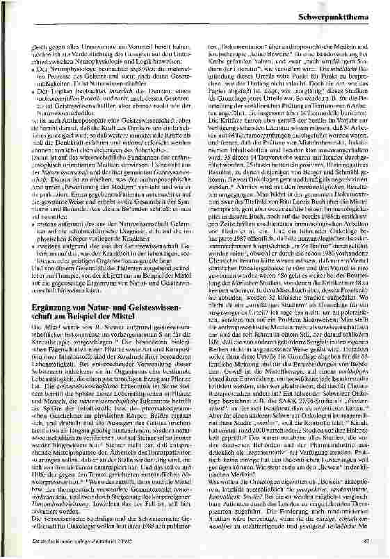 Vorschauseite 3: Die wissenschaftlichen und weltanschaulichen Grundlagen der anthroposophisch orientierten Medizin