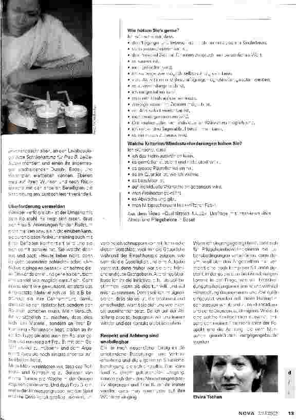 Vorschauseite 3: Die Fachleute meinen zu wissen, was gut für Betagte ist