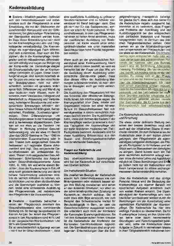 Vorschauseite 3: Zur Aufgabe und Stellung der Kaderschule