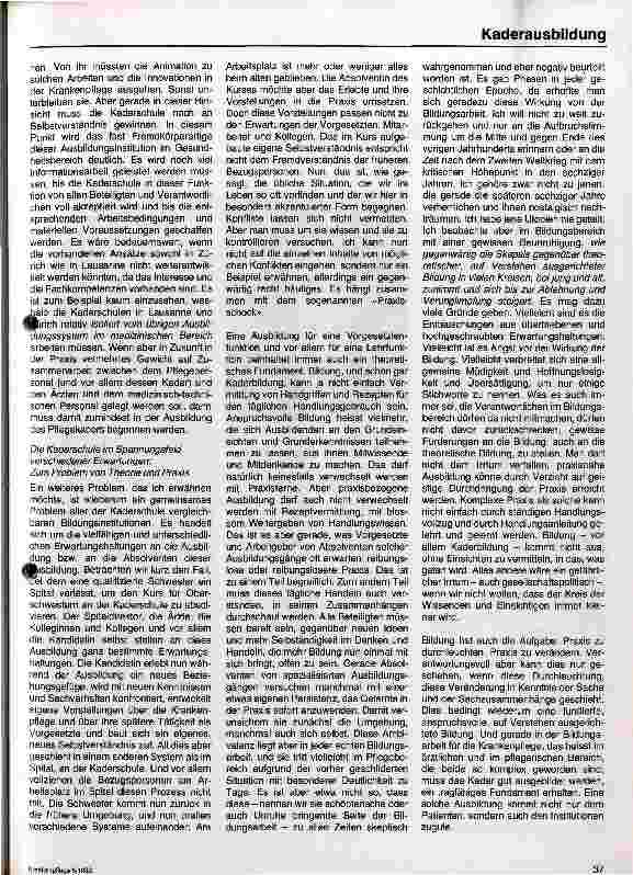 Vorschauseite 4: Zur Aufgabe und Stellung der Kaderschule