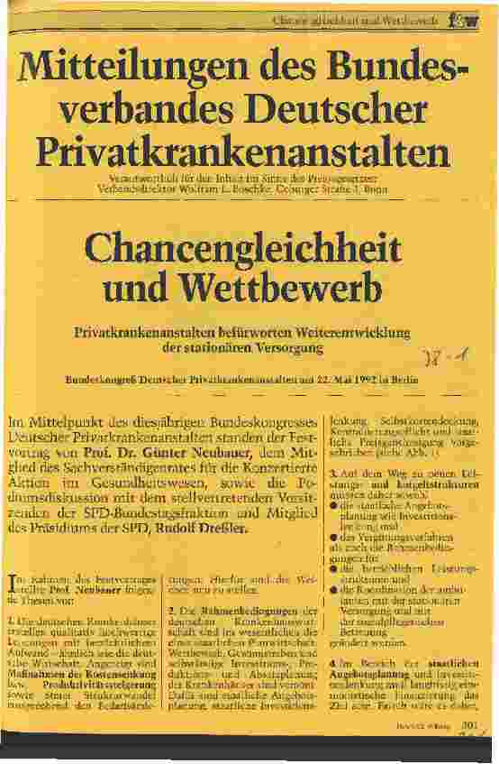 Vorschauseite 1: Chancengleichheit und Wettbewerb