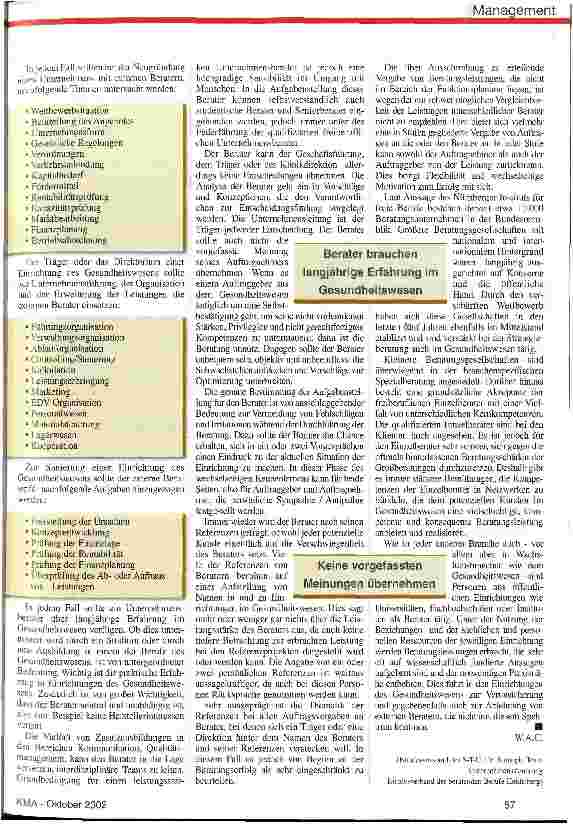 Vorschauseite 2: Unternehmensberatung: Zum Nutzen des Ganzen