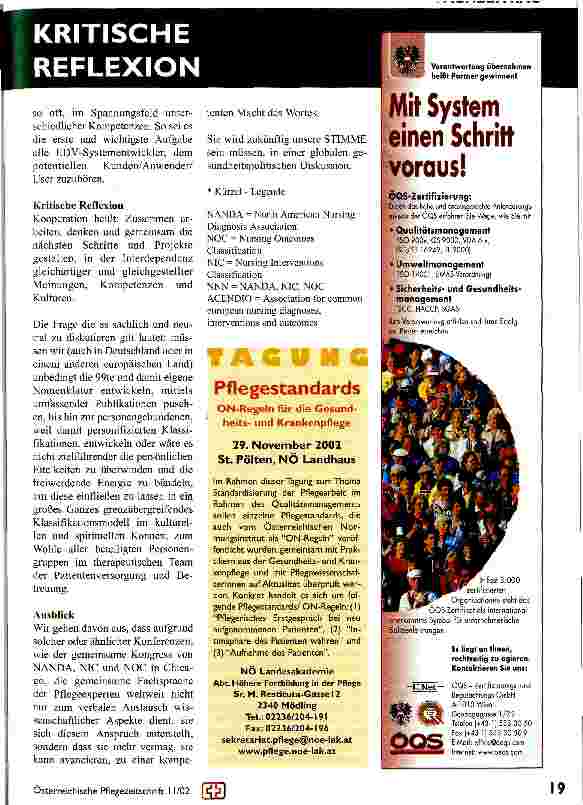 Vorschauseite 4: Pflegediagnosen nur etwas für Wissenschaft und Forschung?