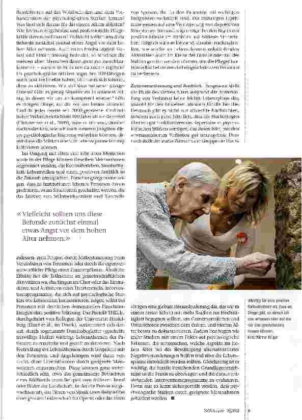 Vorschauseite 4: Hochaltrigkeit: Herausforderungen und psychische Stärker