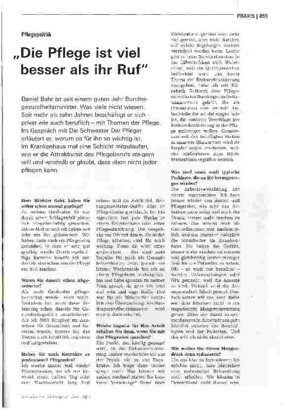 Vorschauseite 2: Pflege ist viel besser als ihr Ruf