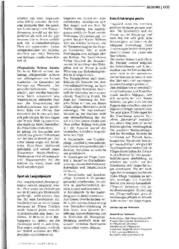 Vorschauseite 4: Die bewegte Pflegeschule