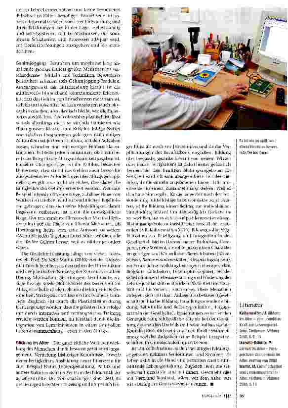 Vorschauseite 2: Lebenslang lernen?