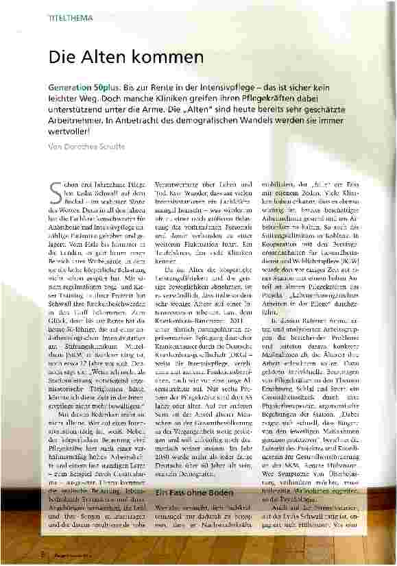 Vorschauseite 1: Die Alten kommen