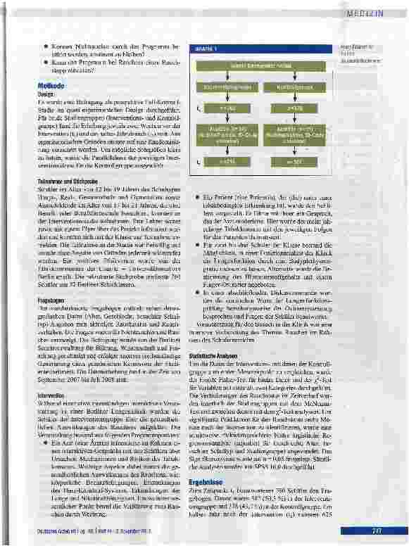 Vorschauseite 2: Prävention des Tabakkonsums bei Schülern