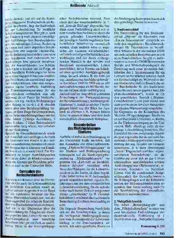 Vorschauseite 2: Vorbild Medizinpädagogik? Standards der Lehrerausbildung für berufliche Schulen