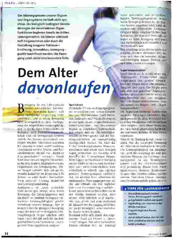 Vorschauseite 1: Dem Alter davonlaufen