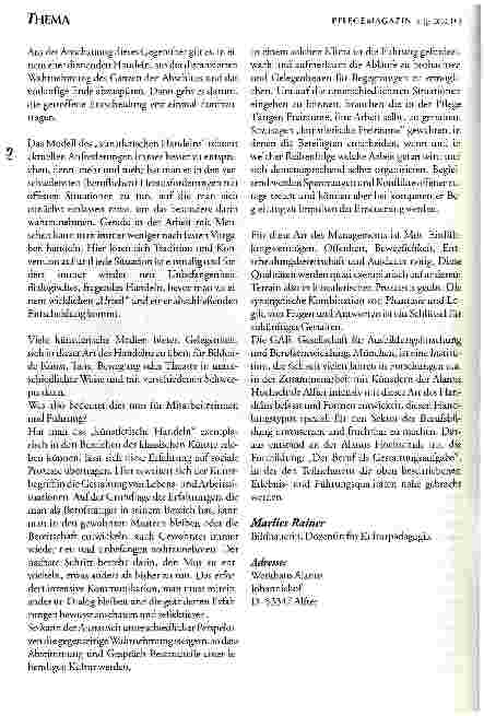 Vorschauseite 3: Lernen im Beruf künstlerisch zu handeln