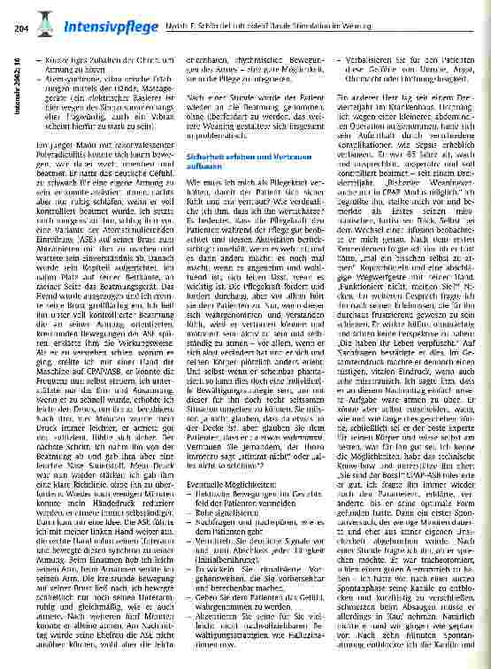 Vorschauseite 3: Schön tief Luft holen? Basale Stimulation im Weaning