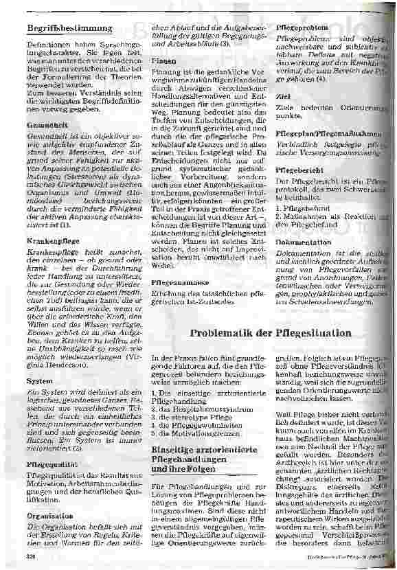 Vorschauseite 2: Theorie - Praxis - Pflegenotstand Teil 1