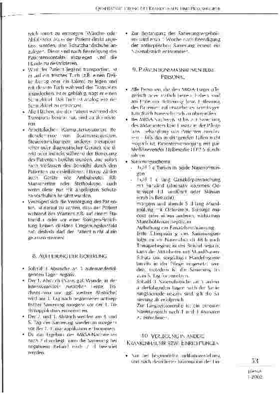 Vorschauseite 6: Qualitätssicherung der Krankenhausund Praxishygiene