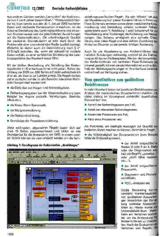 Vorschauseite 2: Bedeutung der Umsetzung und Evaluation der Deutschen Kodierrichtlinien (DKR)