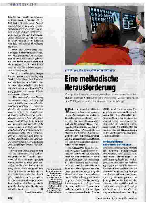 Vorschauseite 1: Eine methodische Herausforderung
