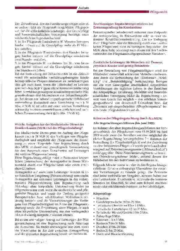 Vorschauseite 2: Die Grundlagen der Pflegeeinstufung und Pflegebegutachtung nach der Pflegeversicherung (SGB XI)