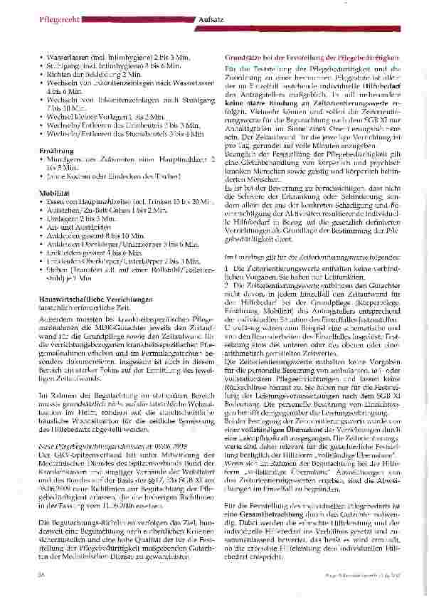 Vorschauseite 3: Die Grundlagen der Pflegeeinstufung und Pflegebegutachtung nach der Pflegeversicherung (SGB XI)