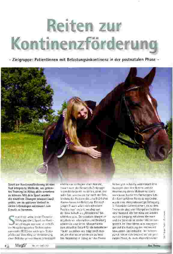 Vorschauseite 1: Reiten zur Kontinenzförderung