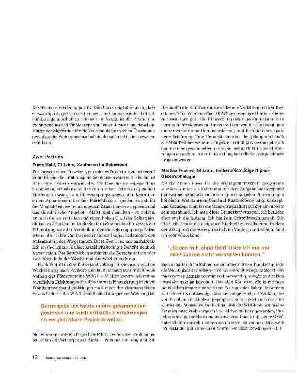 Vorschauseite 6: Das „Who is who betreuter Wohngemeinschaften