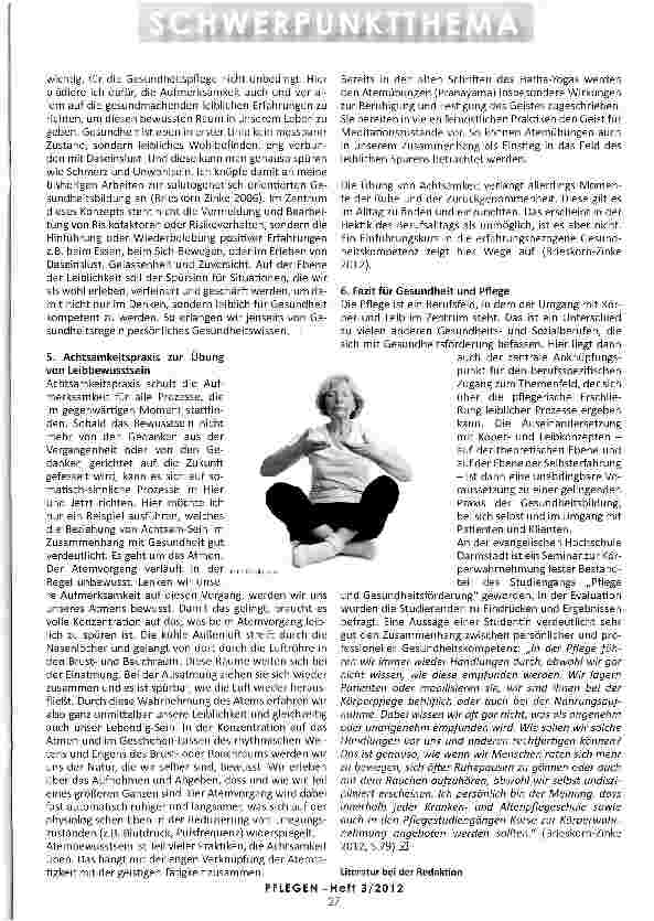 Vorschauseite 3: GESUNDHEITSKOMPETENZ Welche Fähigkeiten und Fertigkeiten brauchen Pflegende um ihre eigene Gesundheit und die der Patienten zu fördern?