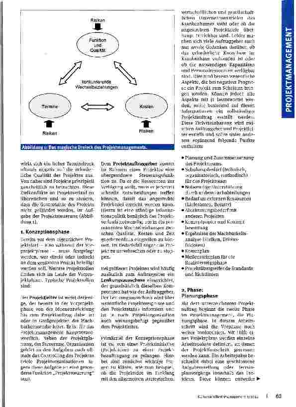 Vorschauseite 2: Projektmanagement -eine unterschätzte Disziplin
