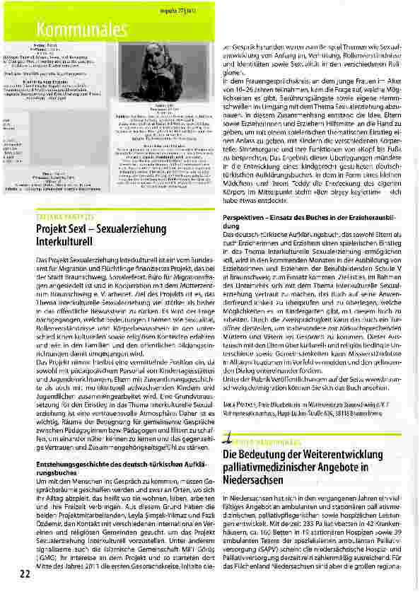 Vorschauseite 1: Projekt Sexl - Sexualerziehung Interkulturell