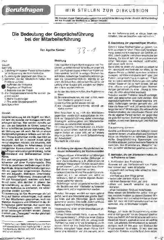 Vorschauseite 1: Die Bedeutung der Gesprächsführung bei der Mitarbeiterführung