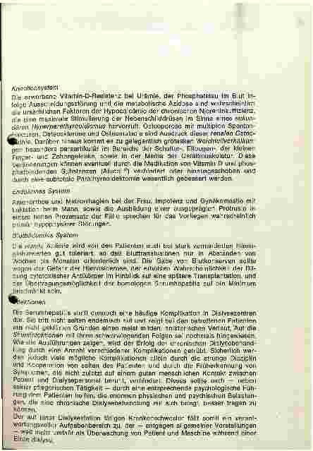 Vorschauseite 5: Probleme der chronisch intermittierenden Hämodialysebehandlung