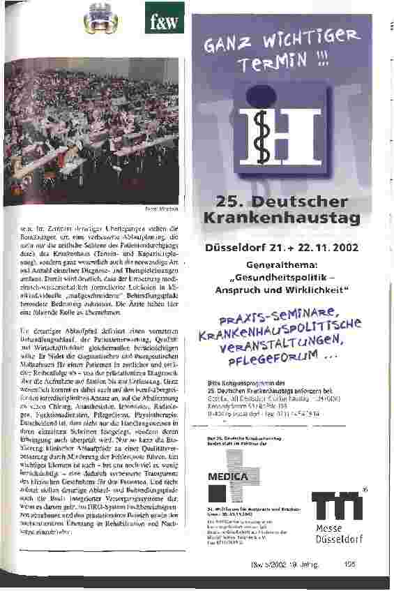 Vorschauseite 2: 1. Nationales DRG-Forum: Ein Forum, um auf drängende Fragen verbindliche Antworten zu erhalten Zusammenfassung einzelner Vorträge am 29. und 30. August in Berlin