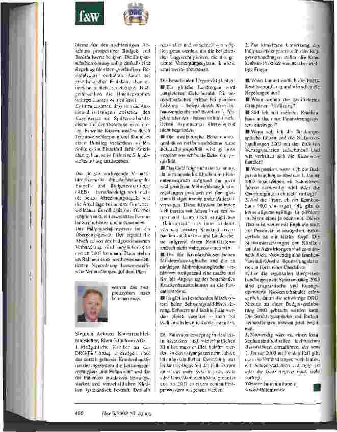 Vorschauseite 4: 1. Nationales DRG-Forum: Ein Forum, um auf drängende Fragen verbindliche Antworten zu erhalten Zusammenfassung einzelner Vorträge am 29. und 30. August in Berlin