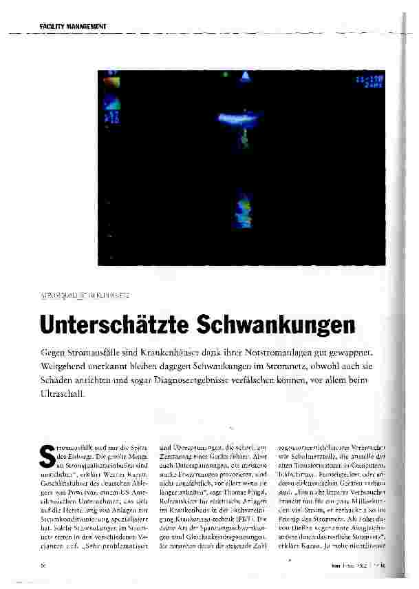 Vorschauseite 1: Unterschätzte Schwankungen