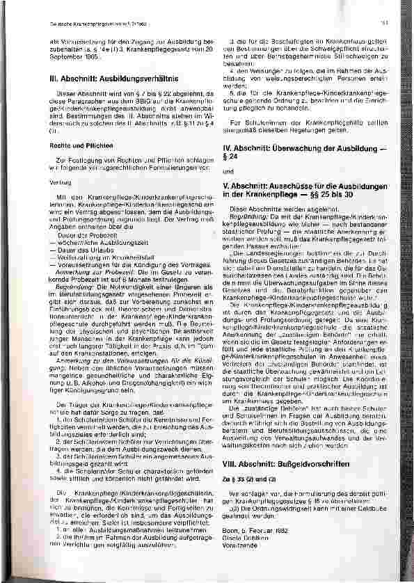 Vorschauseite 2: Diskussion um die Neuordnung der Ausbildung in den Pflegeberufen