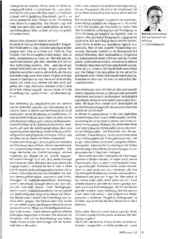 Vorschauseite 2: Aktiv altern?