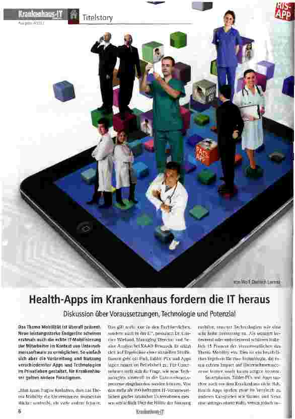 Vorschauseite 1: Health-Apps im Krankenhaus fordern die IT heraus