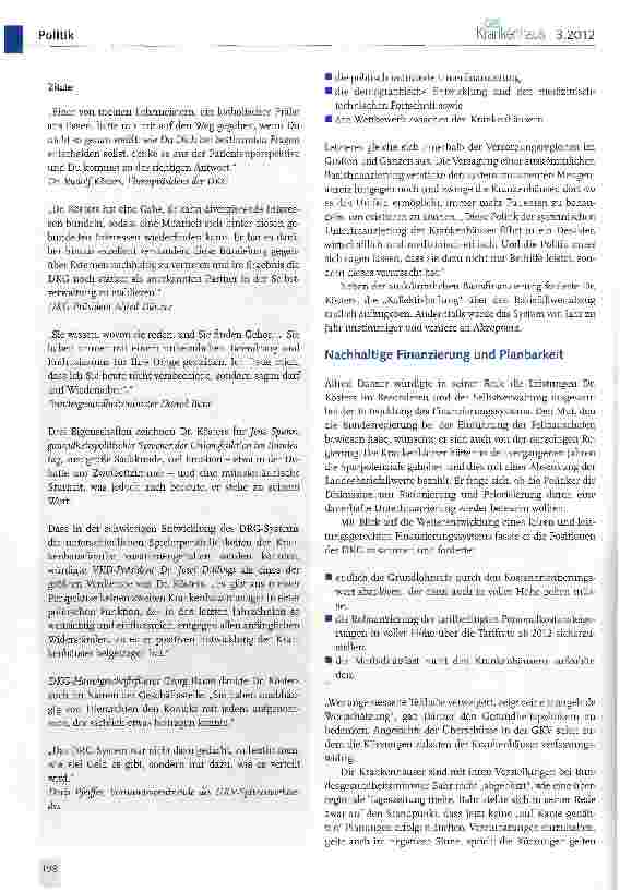 Vorschauseite 2: Krankenhausfinanzierung im Wandel