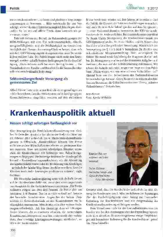 Vorschauseite 4: Krankenhausfinanzierung im Wandel