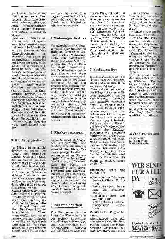 Vorschauseite 3: Pflegenotstand - Die andere Seite einer Provokation?