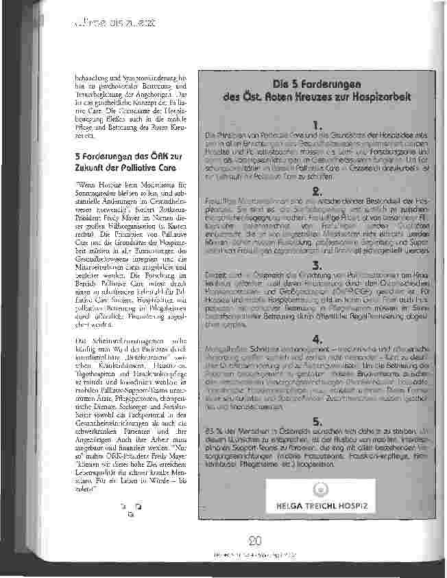 Vorschauseite 3: Würdevolles Sterben für ein selbstbestimmtes Leben Nach Jahren des mühsamen Ringens scheint der Durchbruch auch in Österreich geschafft
