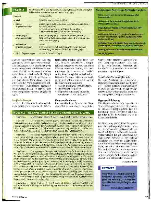 Vorschauseite 2: Wespenund Bienenstiche