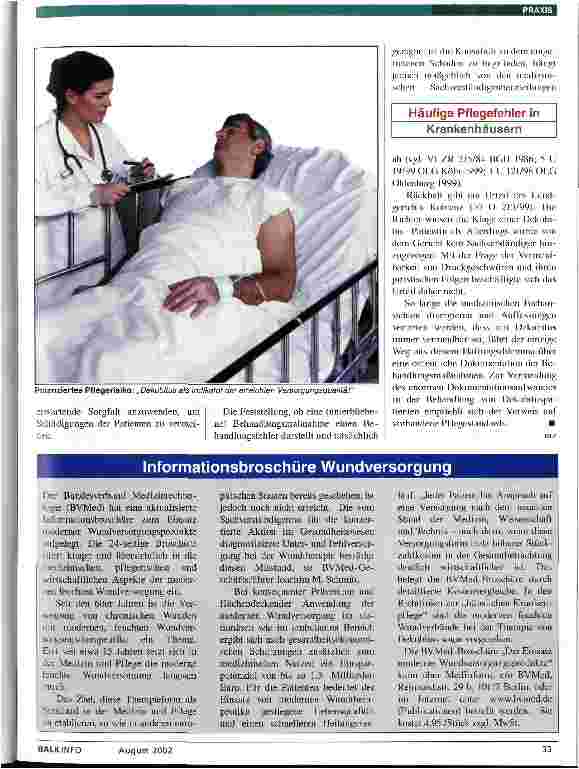 Vorschauseite 2: Dekubitus: Saubere Dokumentation senkt die Haftungsrisiken