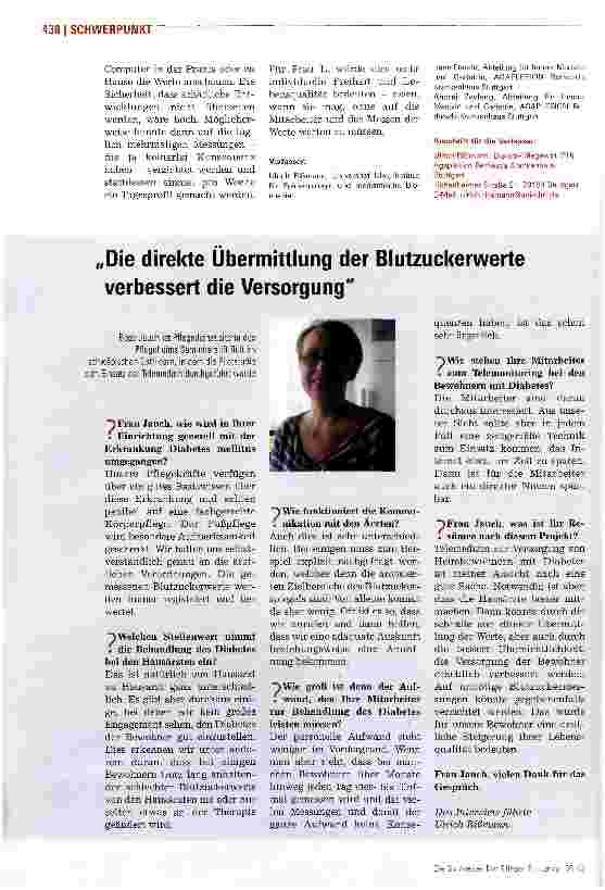 Vorschauseite 3: Telemedizin schafft Transparenz