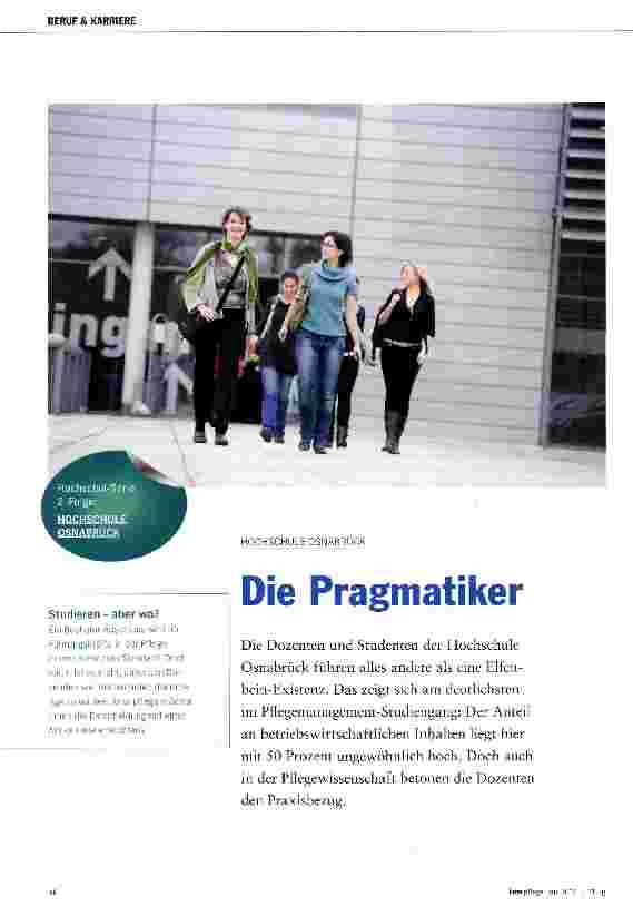 Vorschauseite 1: Die Pragmatiker
